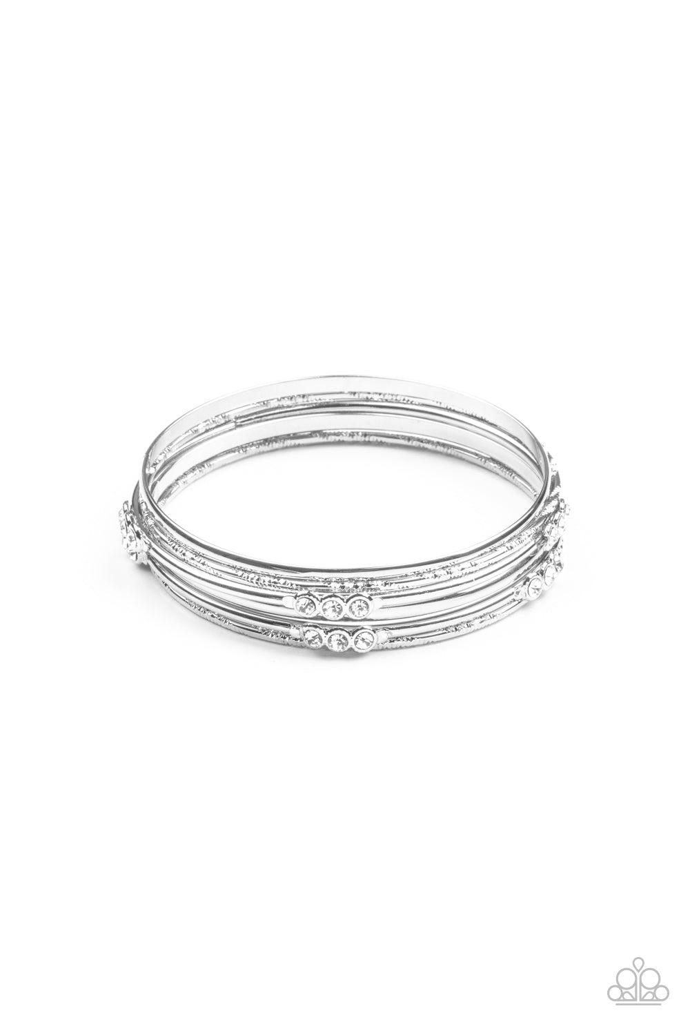 Paparazzi Stackable Sparkle - White