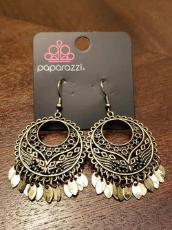 Paparazzi Brass Earring Fashion Fix Exclusive
