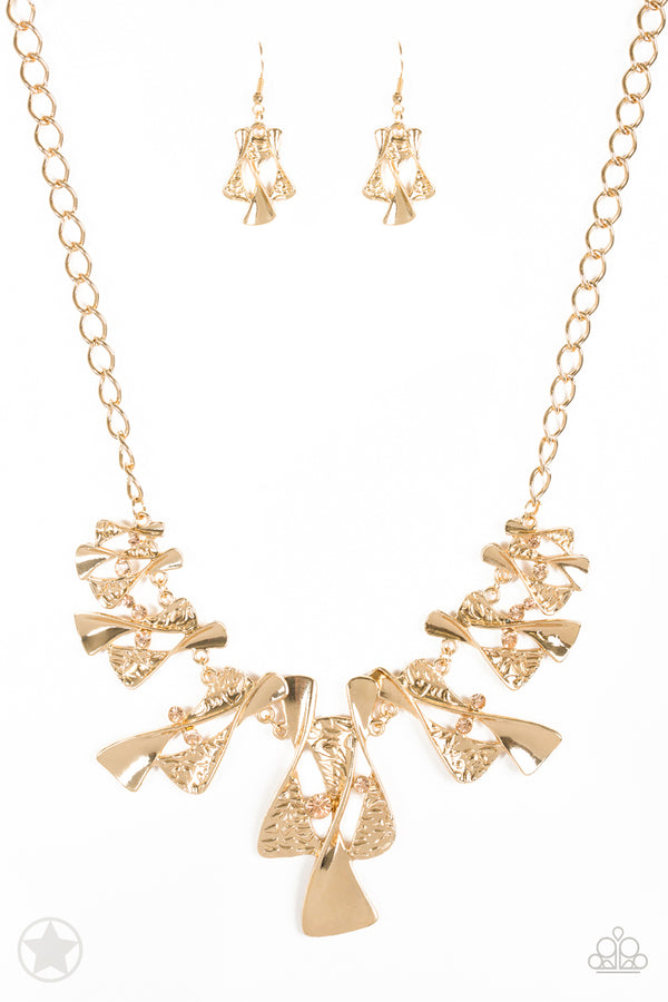Paparazzi The Sands of Time Necklace-Gold