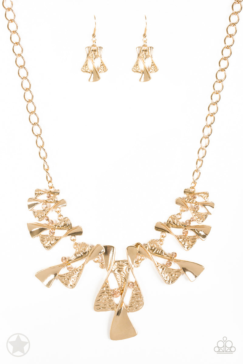Paparazzi The Sands of Time Necklace-Gold