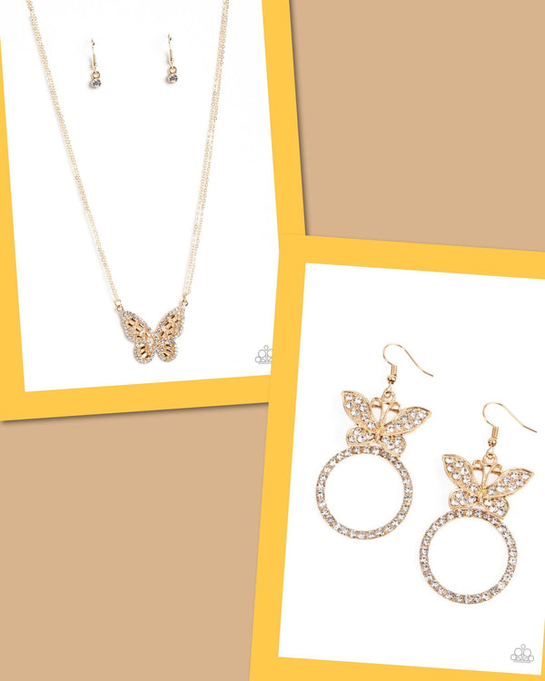 Paparazzi Baroque Butterfly - Gold Set