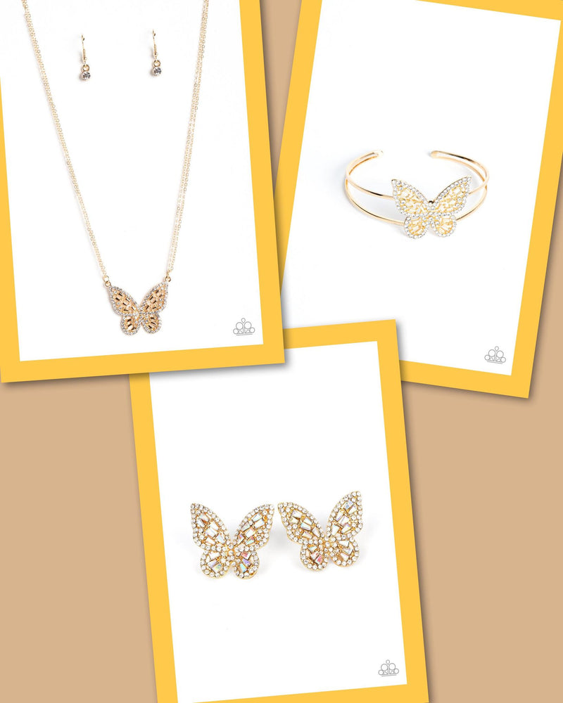 Paparazzi Baroque Butterfly - Gold Set