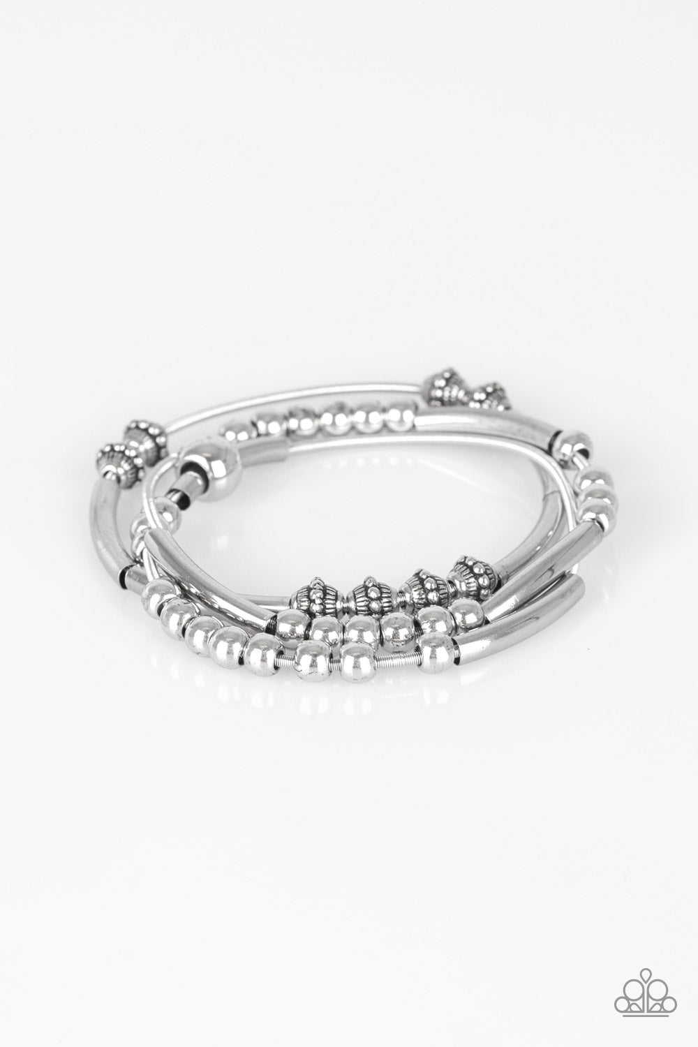 Paparazzi Industrial Instincts - Silver