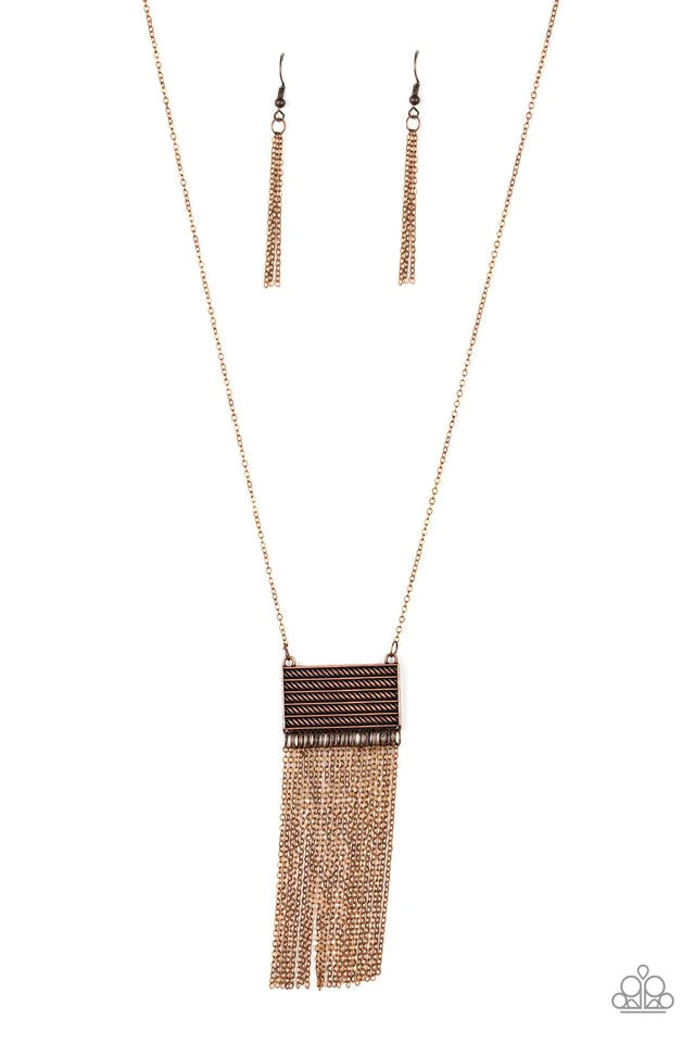 Paparazzi Totally Tassel - Copper