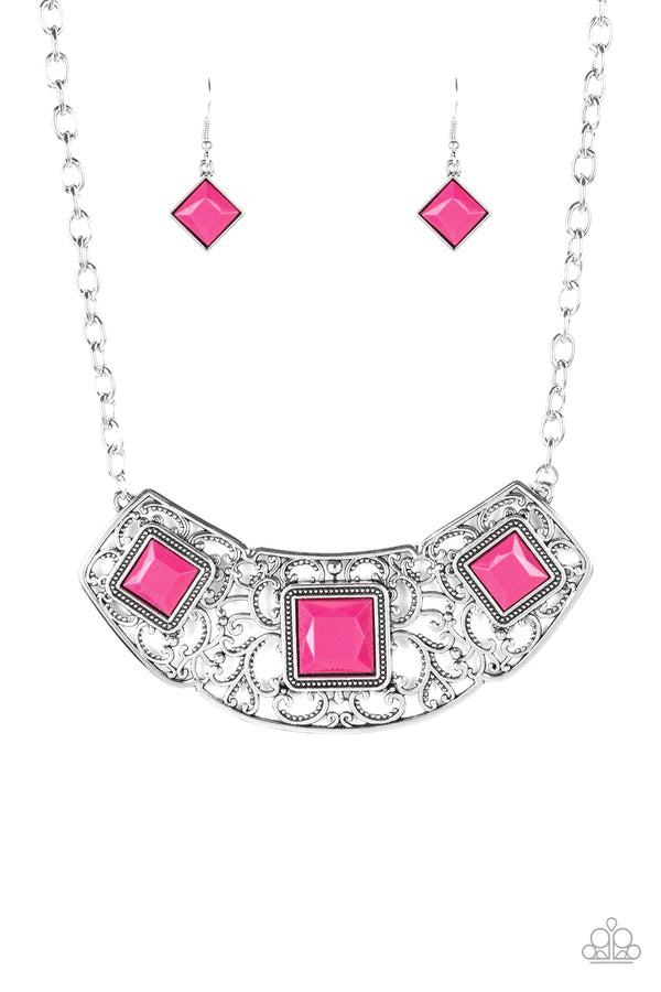 Paparazzi Feeling Inde-PENDANT - Pink