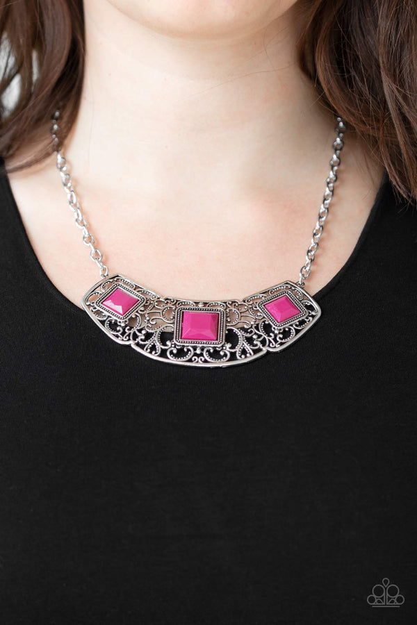 Paparazzi Feeling Inde-PENDANT - Pink