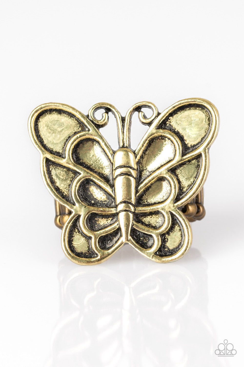Paparazzi Sky High Butterfly - Brass