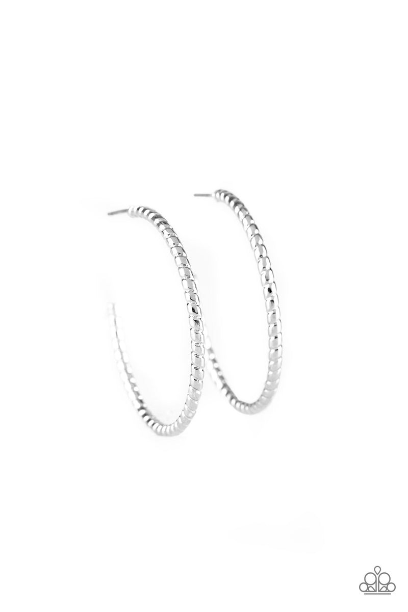 Paparazzi HOOP, Line, and Sinker-Silver