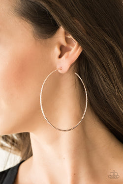 Paparazzi Hooked On Hoops - Rose Gold