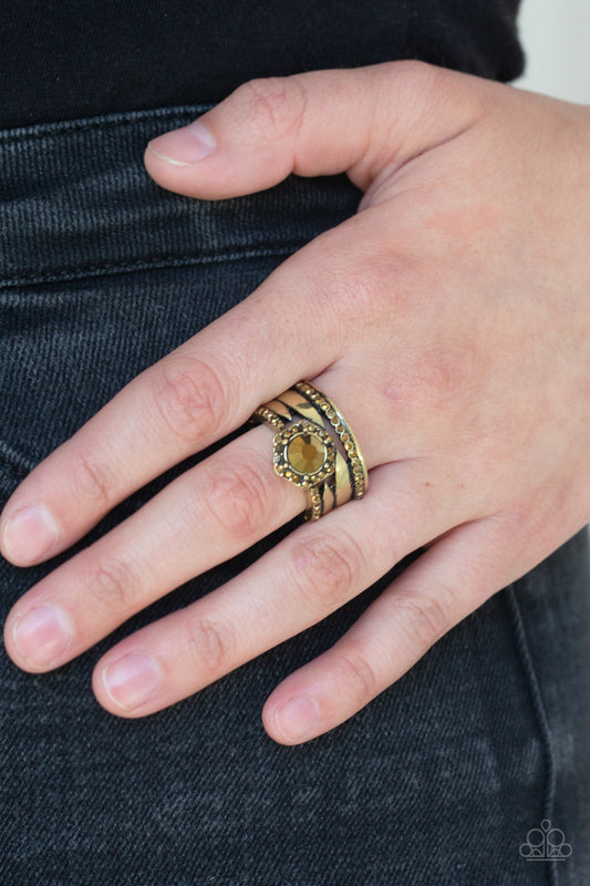 Paparazzi Modern Maven-Brass