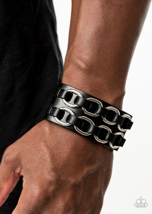 Paparazzi Throttle It Out 2019- Black Bracelet