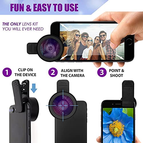 Paparazzi Cell Phone Camera Lens 2 in 1 Clip-on Lens Kit