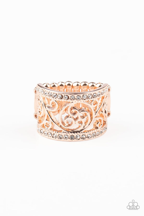Paparazzi Regal Reflections- Rose Gold