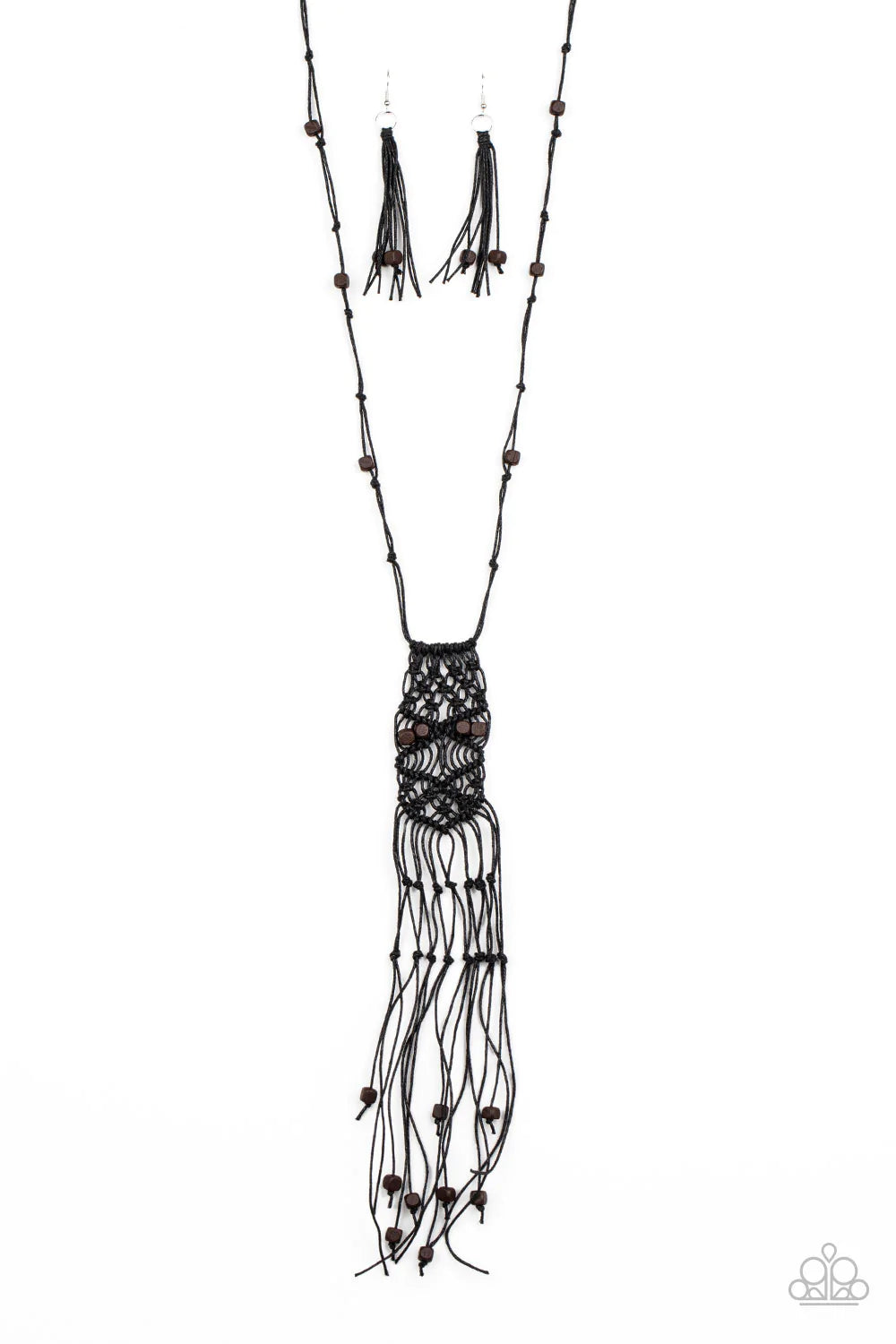 Paparazzi Macrame Majesty - Black