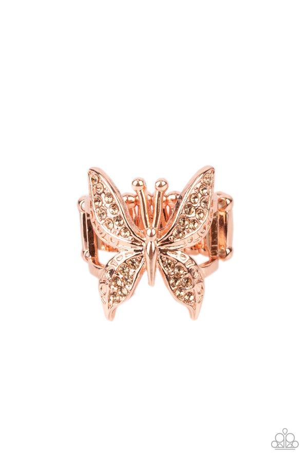 Paparazzi Blinged Out Butterfly - Copper