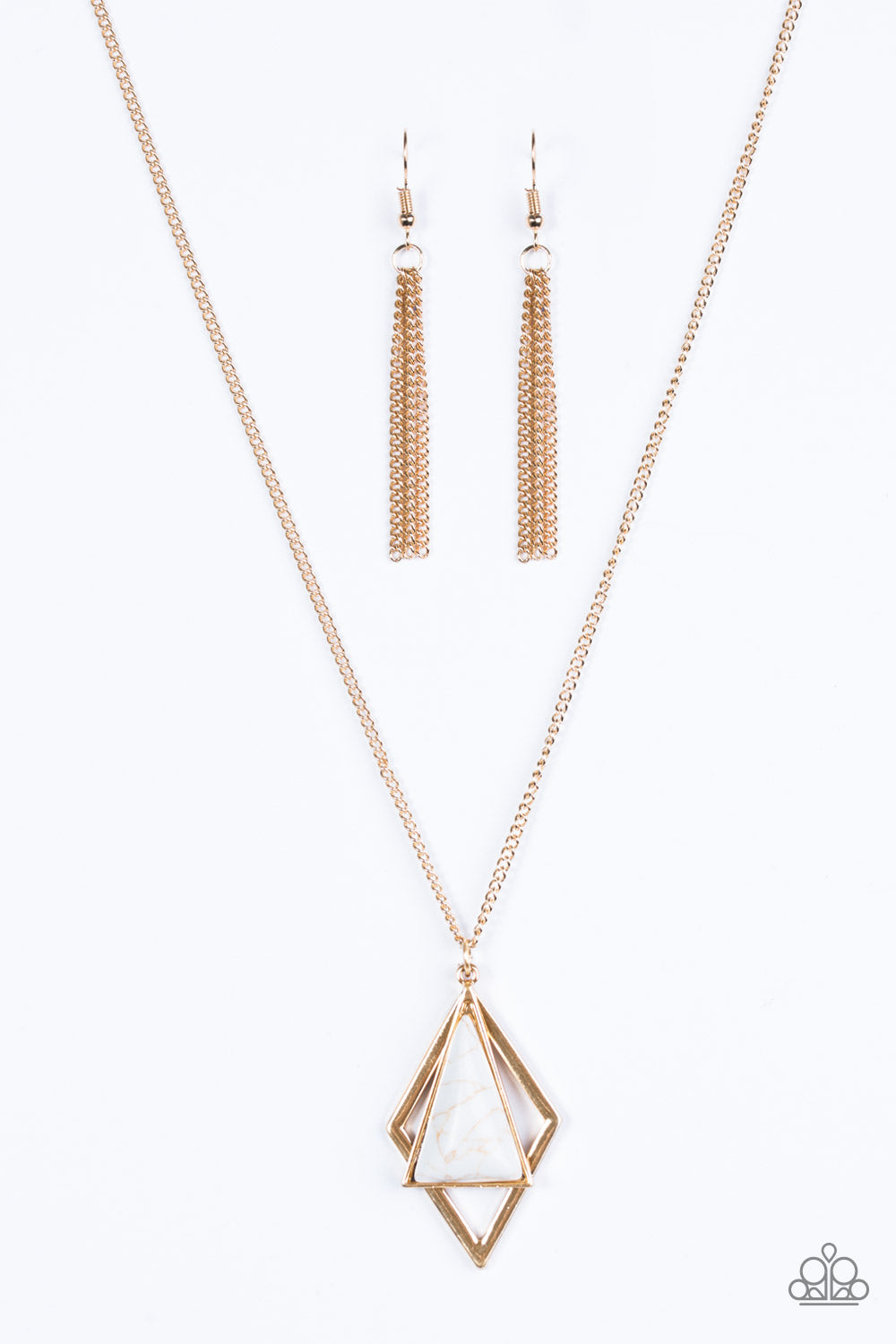 Paparazzi Fiercely Inde-PENDANT - White