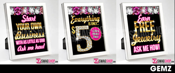 Paparazzi Bling - 8x10 Table Signs Bundle