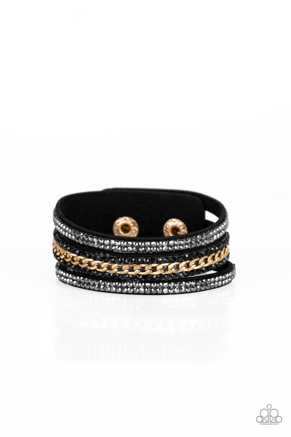 Paparazzi Rollin In Rhinestones - Black