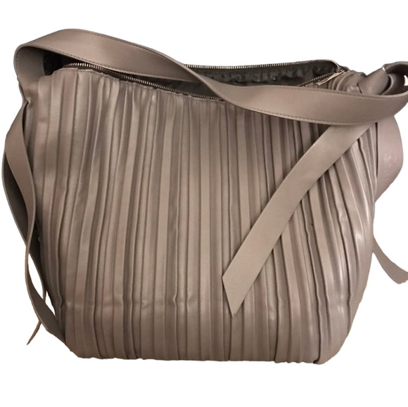 Paparazzi Gray Pleated Shoulder Bag