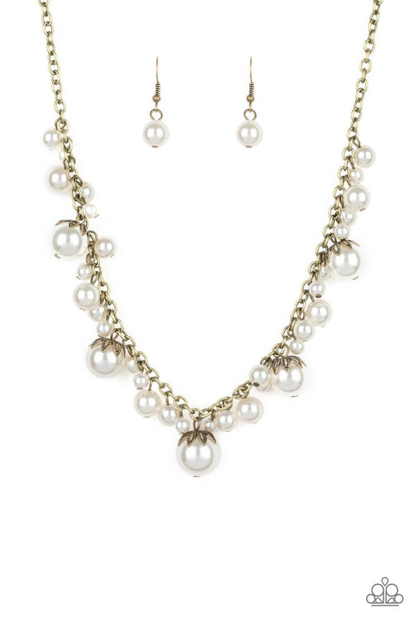 Paparazzi Uptown Pearls- Brass